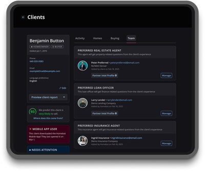 Homebot connects all your preferred real estate professionals with your clients.