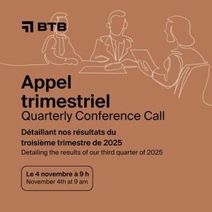 FPI BTB publiera ses résultats du troisième trimestre 2025 et tiendra une conférence téléphonique