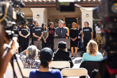 California Community Foundation President and CEO Miguel Santana joined other leaders Monday to celebrate the reopening of Casa Gateway, an affordable housing complex in Pacific Palisades.

Lena Latiff, 70, was able to return to her apartment in Casa Gateway this summer after it was cleaned of smoke and ash damage. The remediation project was made possible by several nonprofit organizations supported by grants from CCF.