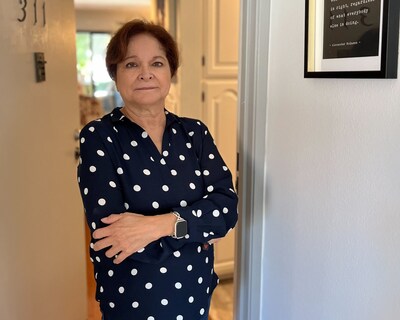 Lena Latiff, 70, was able to return to her apartment in Casa Gateway this summer after it was cleaned of smoke and ash damage. The remediation project was made possible by several nonprofit organizations supported by grants from CCF.