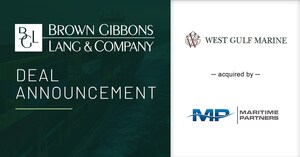 BGL Announces the Sale of West Gulf Marine to Maritime Partners