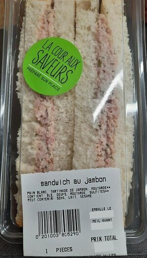 Présence non déclarée d'œufs et de soya dans des sandwichs au jambon préparés et vendus par l'entreprise Dépanneur le Campagnard