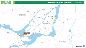 Planifier ses déplacements sur le réseau autoroutier : entraves majeures durant la fin de semaine du 3 au 6 octobre