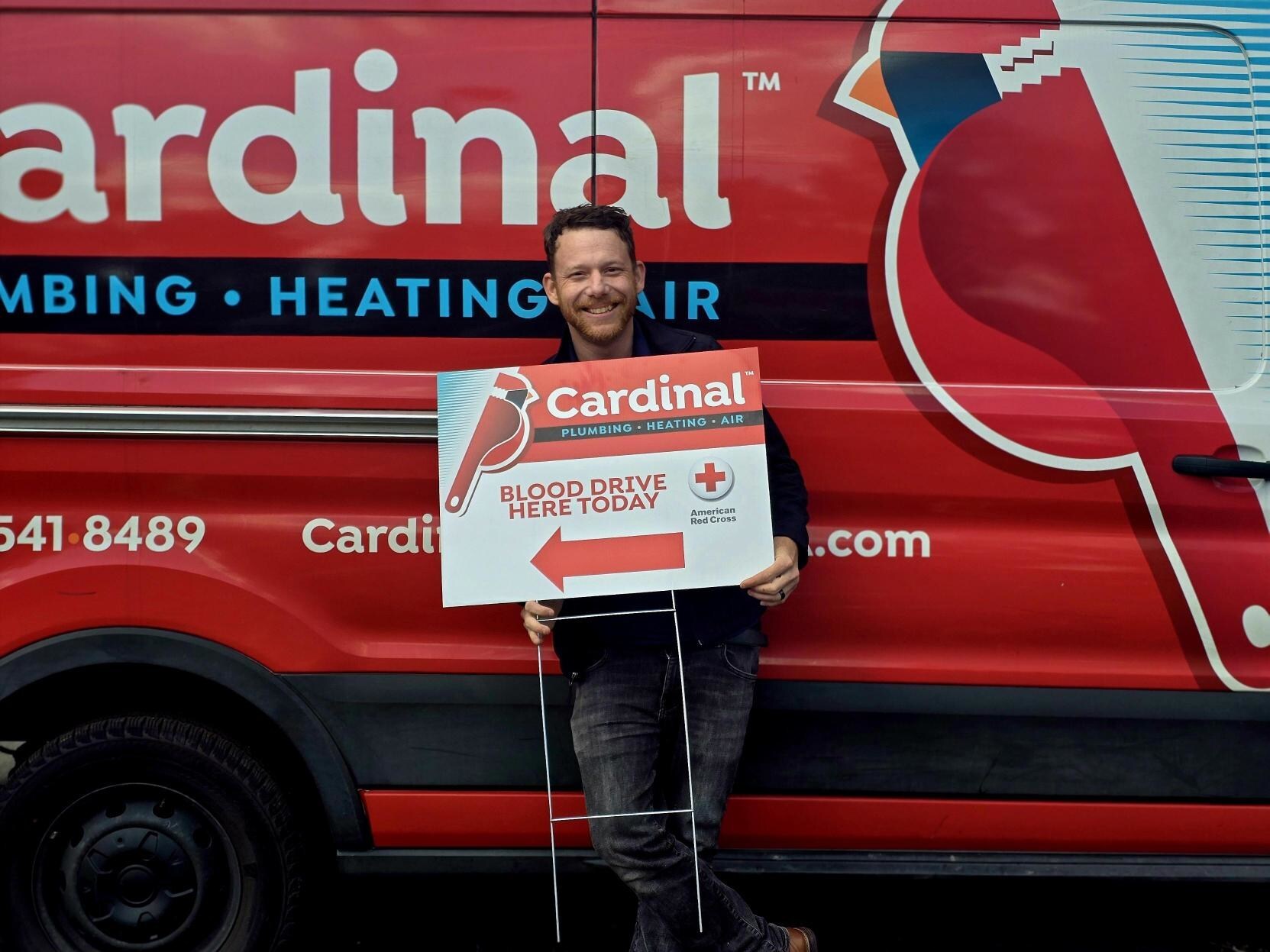 Cardinal Plumbing Heating & Air to host first-ever community blood drive