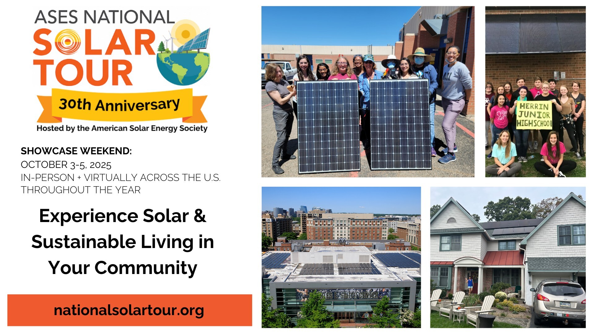 Celebrate Solar & Sustainability in Your Community During the National Solar Tour Showcase Weekend - October 3-5