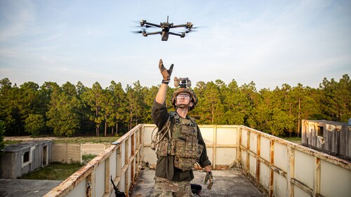 Commanders looking to use unmanned platforms rely on a connection to the tactical edge for decision advantage (DVIDS/Sgt. Dominick Smith).