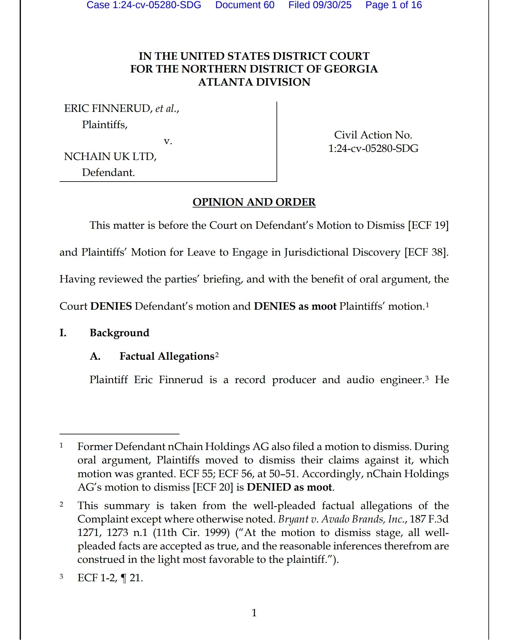 Blockchain Breakthrough: Federal Court Crushes nChain's Dismissal Bid in DistroMint LLC's Explosive Contract Clash