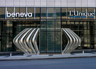 Artworks commemorating the original mutuals unveiled in front of Beneva's offices in Quebec City