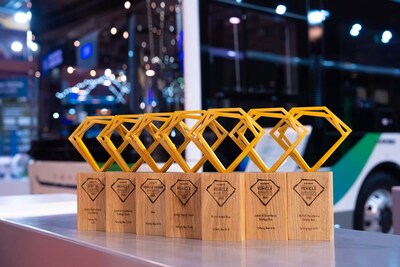 Yutong Bus exhibits at Busworld Europe 2025 under the theme of “Think Eco, Move Green”. (PRNewsfoto/Yutong Bus)