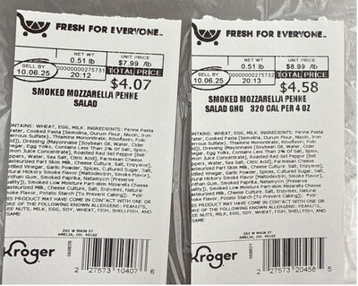 For a complete list of product label