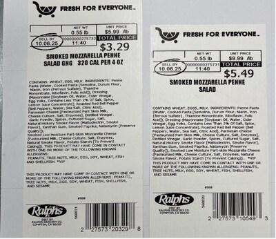 For a complete list of product label images, visit: https://brandfolder.com/kroger/recalls.
