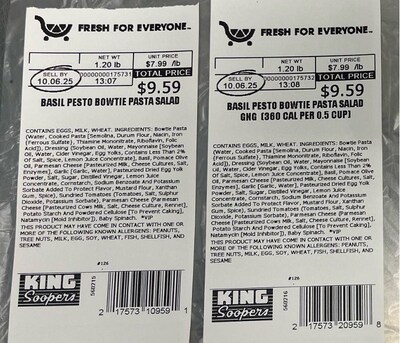 For a complete list of product label images, visit: https://brandfolder.com/kroger/recalls.