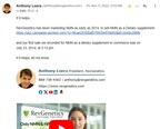 RevGenetics provides proof they were marketing NMN since 2014