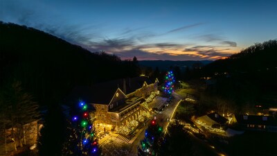Mountain Lake Lodge, immersed in the history and spirit of southwestern Virginia’s Blue Ridge Mountains, presents its annual 'Magical Christmas Village & Marketplace' from Nov. 22 through Jan. 3, with The Grand Illumination on Nov. 22. (Credit: Dan Mirolli)