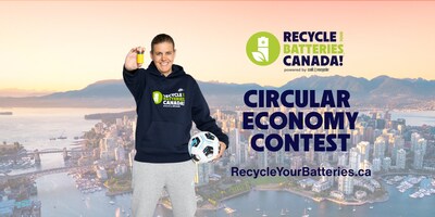 Circular Economy Contest featuring Christine Sinclair (CNW Group/Call2Recycle)