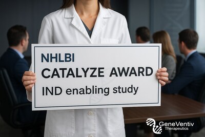 GeneVentiv Therapeutics Selected into NHLBI Catalyze Program to Fund IND-Enabling Toxicology Study for GENV-HEM