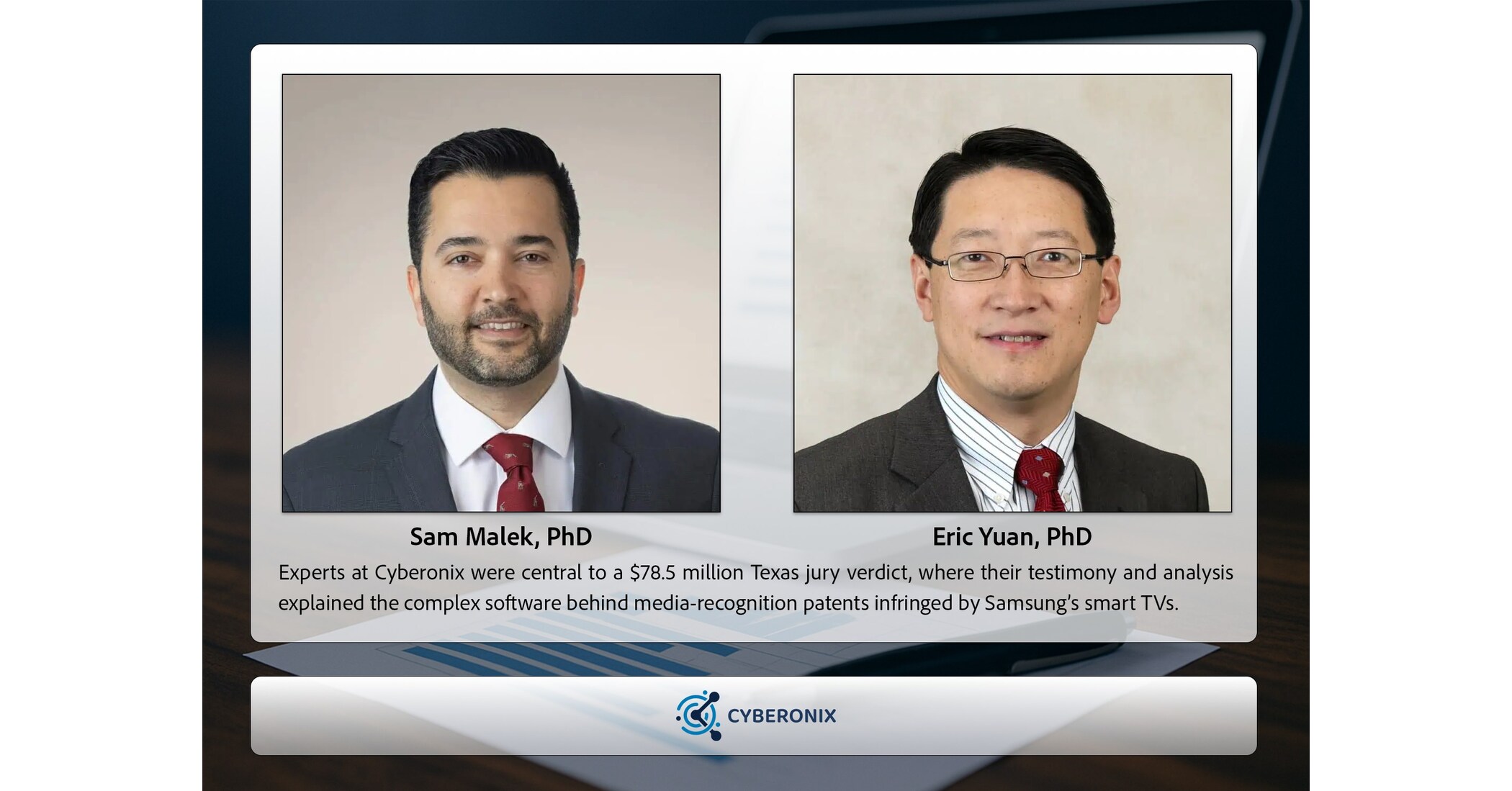 Jury Awards $78.5 Million to Anonymous Media Research in Patent Case Against Samsung; Cyberonix Supported Plaintiff with Testimony and Technical Analysis