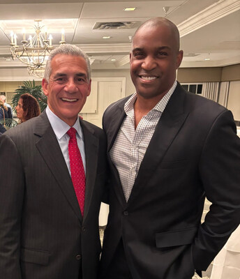 New Jersey Republican Gubernatorial candidate Jack Ciatarelli pictured here with Democratic advisor John Wayman Henry.