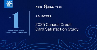 J.D. Power 2025 Canada Credit Card Satisfaction Study (CNW Group/American Express Canada)