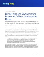HiringThing and SRA Screening Partner to Deliver Smarter, Safer Hiring