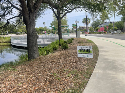 Groundworks Jacksonville is among the recipients of Rails to Trails Conservancy's Trail Grants program, which will support development of the city's Emerald Trail, connecting 30 miles of trail, 14 historic neighborhoods and schools, hospitals, employment hubs, and retail centers.  RTC recently announced $398,000 in direct grant through its Trail Grants program to maximize the potential of trail networks nationwide. Photo courtesy Rails to Trails Conservancy.
