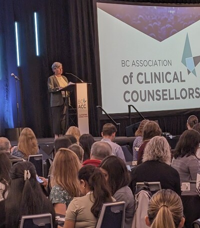 Hon. Minister of Health, Josie Osborne (CNW Group/BC Association of Clinical Counsellors)