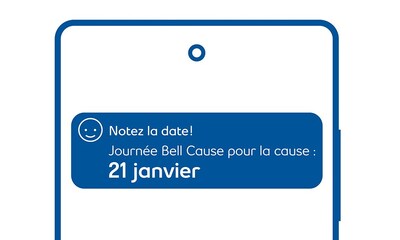 Bell fera don de 10 M$ supplémentaires pour soutenir la santé mentale au Canada (Groupe CNW/Bell Cause pour la cause)