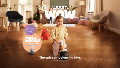 woom bikes enters the toy market with launch of WOW, the first self-balancing bike for babies.