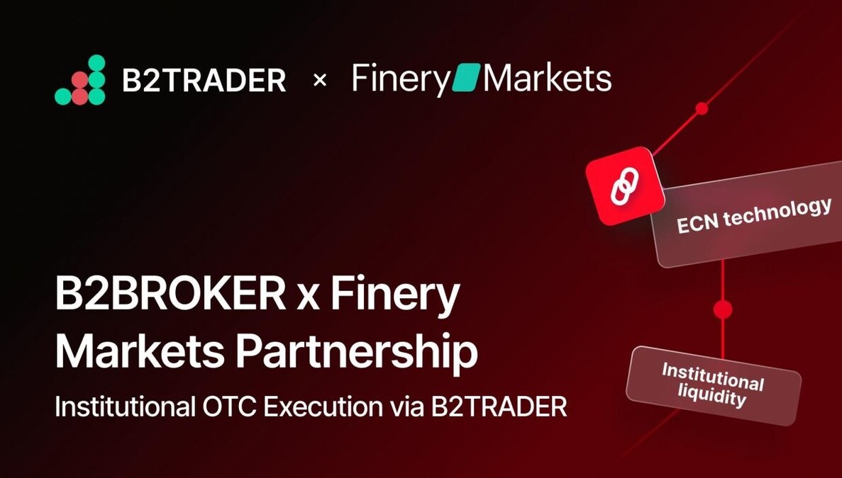 B2BROKER Taps Finery Markets to Power Institutional Crypto OTC on B2TRADER