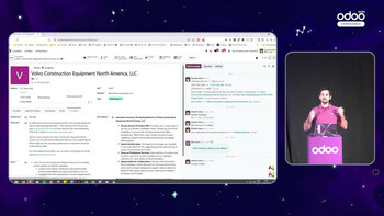 Using AI to search online and update fields (source: Luc Nailis, 2025)