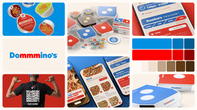 Domino's is launching a brand refresh with brighter colors, a new font, bold packaging, new team member gear and for the first time ever, a jingle - "Dommmino's" - recorded by five-time GRAMMY® nominated singer-songwriter Shaboozey.