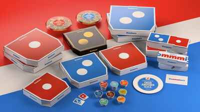 Domino’s new packaging will feature a more simple, bright and eye-catching design overall, while boxes will better embody the brand’s iconic logo.