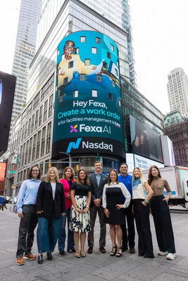 Fexa Executive Team in Times Square, NYC for the FexaAI Launch