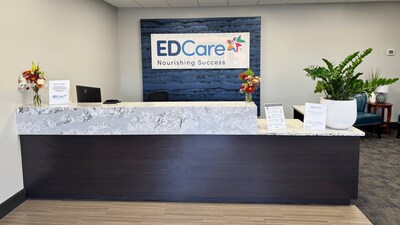 EDCare Omaha's new treatment space is warm, bright, and calming. Offering free confidential assessments, the center supports patients, families, and providers with trusted resources and guidance toward lasting recovery.