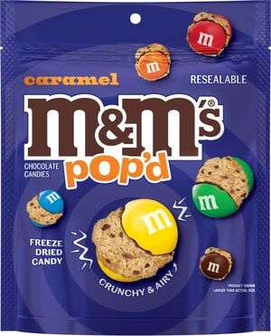M&M'S® Pops with Brand's First-Ever Freeze-Dried Candy, M&M'S POP'd Caramel
