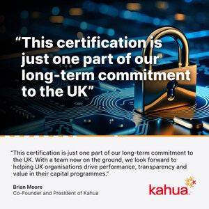 Kahua Expands UK Presence and Achieves Ministry of Defence Cybersecurity Accreditation