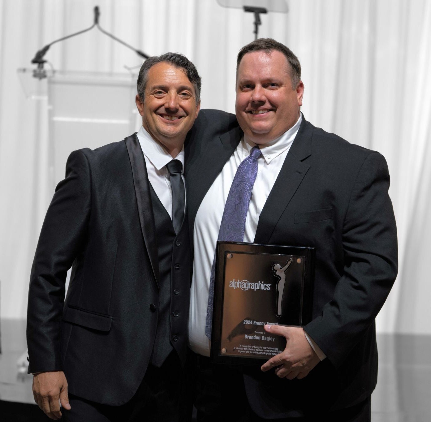 AlphaGraphics names Brandon Bagley as its 41st Franny Award winner