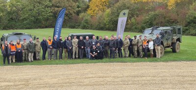 The AM General Team, together with Marshall Land Systems members hosted the United Kingdom Ministry of Defence at UTAC Millbrook in Bedford. They demonstrated the capabilities of its rugged fleet of light tactical vehicles: the HUMVEE, HUMVEE Saber, and Joint Light Tactical Vehicle A2 (JLTV A2).