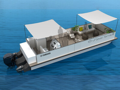 Yamaha Motor’s electric boat “e-Float Terrace”