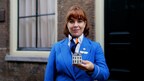 KLM celebrates 106 years of connection with the US with a special Delft Blue house in the heart of Leiden