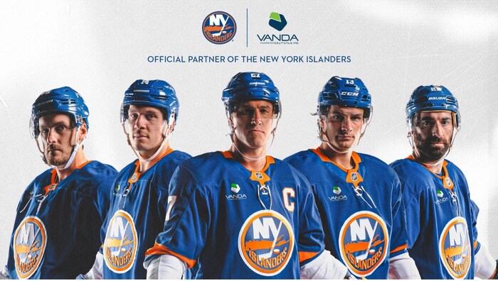 New York Islanders Name Vanda Pharmaceuticals as Team&#39;s Jersey Patch Partner