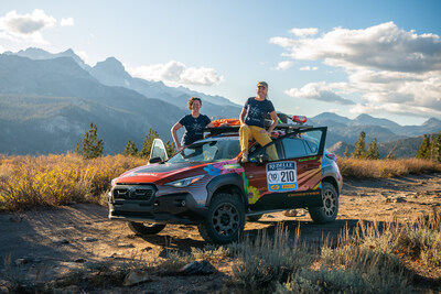 2025 Rebelle Rally Team #210 Desert Disco's 2026 Subaru Crosstrek Wilderness with Driver Emme Hall and Co-Driver Kendra Miller.