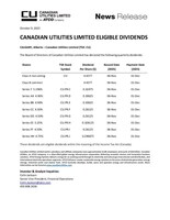 Canadian Utilities Limited Q4 2025 Dividend (CNW Group/Canadian Utilities Limited)