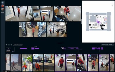 Verkada's AI Unified Timeline visually reconstructs the entire journey of people and vehicles across a property.