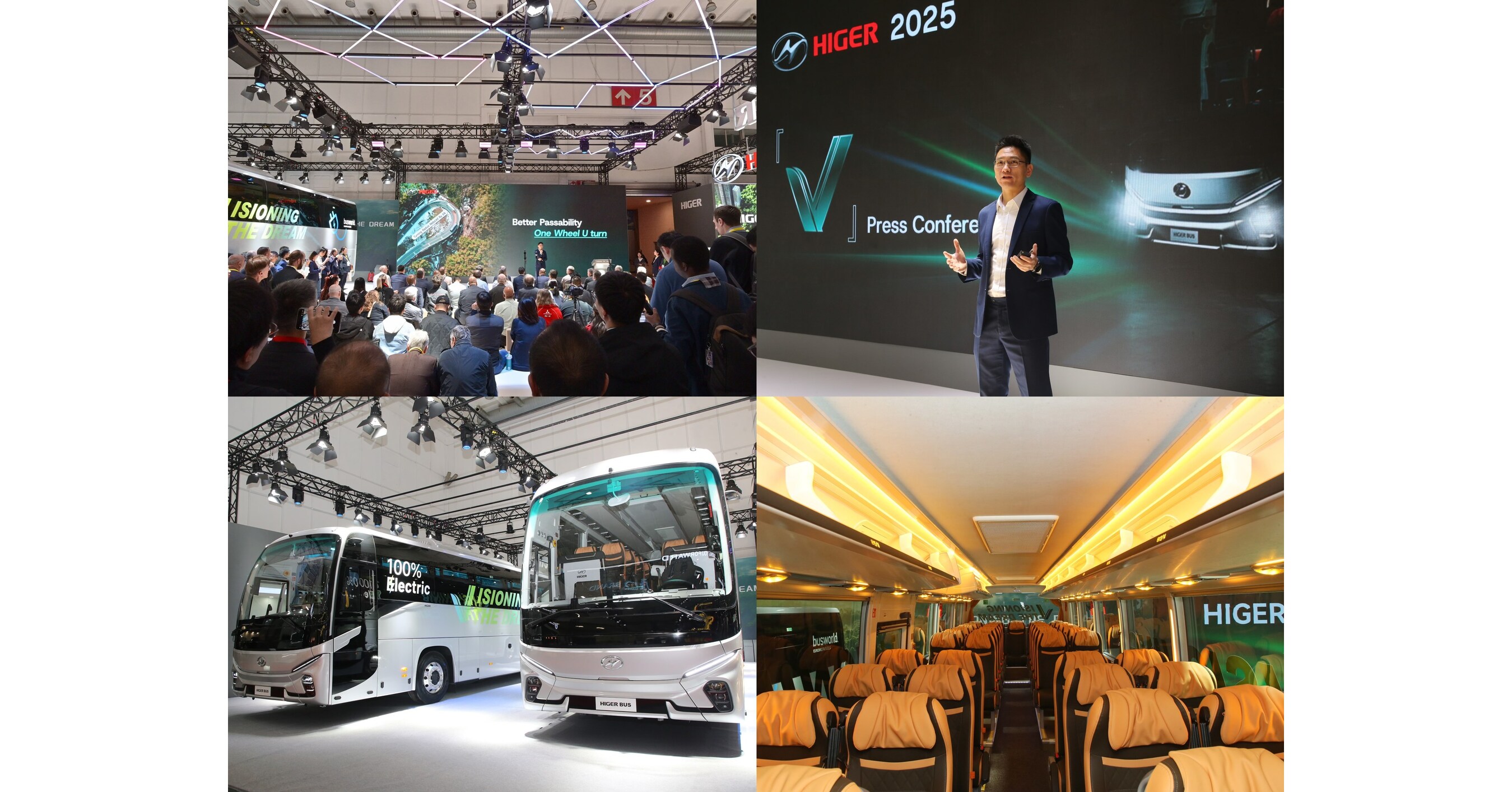 China Power na veletrhu Busworld Europe: HIGER představuje v Belgii nov&eacute; elektrick&eacute; autobusy řady V