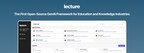 Lecture is the first open-source GenAI framework for education and knowledge industries