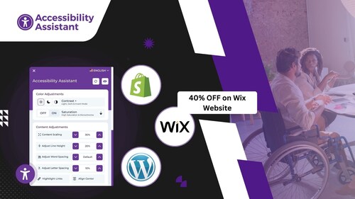 Simplify web accessibility across Shopify, WordPress, and Wix — now with 40% OFF for Wix websites!