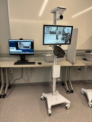 Remote nurses engage with patients virtually using the Caregility iConsult application and AI-enhanced Connected Care™ Platform.