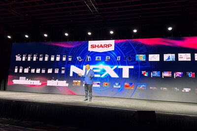 Mike Marusic, President and CEO, Sharp Imaging and Information Company of America, at NEXT 2025.