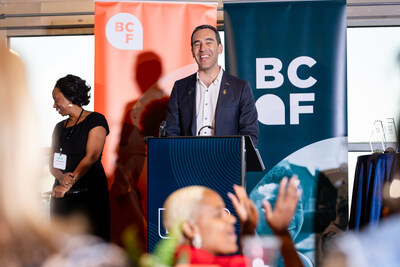 Baltimore City Council President Zeke Cohen congratulates the BCF 2025 Neighborhood Spotlight Awardees.